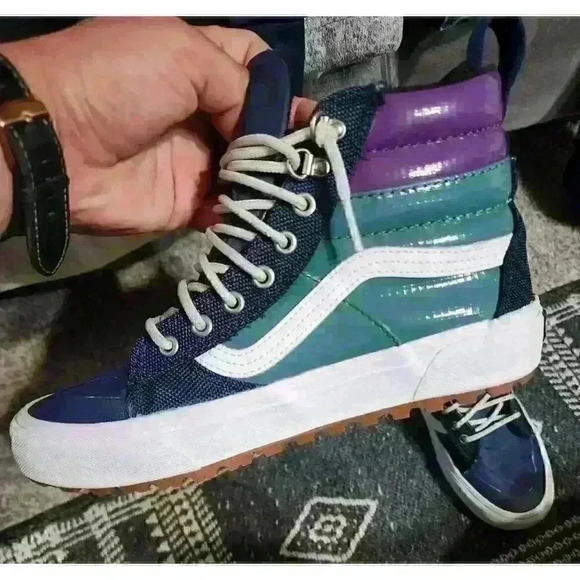 VANS Sk8 Hi MTE 2.0 DX Dress Blues Jasper Green Men’s US Size Men-7.5 Women- 6.0 - Picture 4 of 9